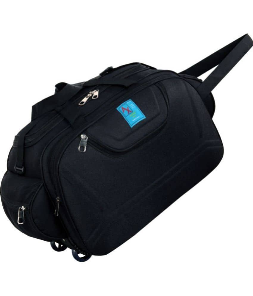 AXEN BAGS - Red Polyester Duffle Trolley