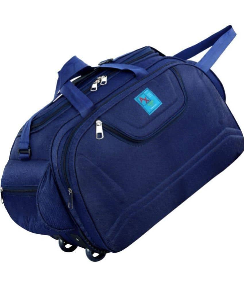AXEN BAGS - Red Polyester Duffle Trolley
