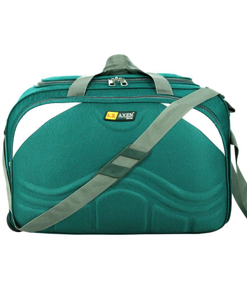 AXEN BAGS - Purple Polyester Duffle Trolley