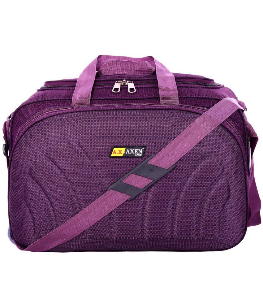 AXEN BAGS - Purple Polyester Duffle Bag