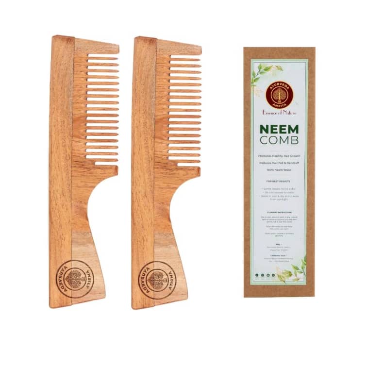 Ayurveda Amrita - Wide Tooth Comb For All Hair Types ( Pack of 2 )