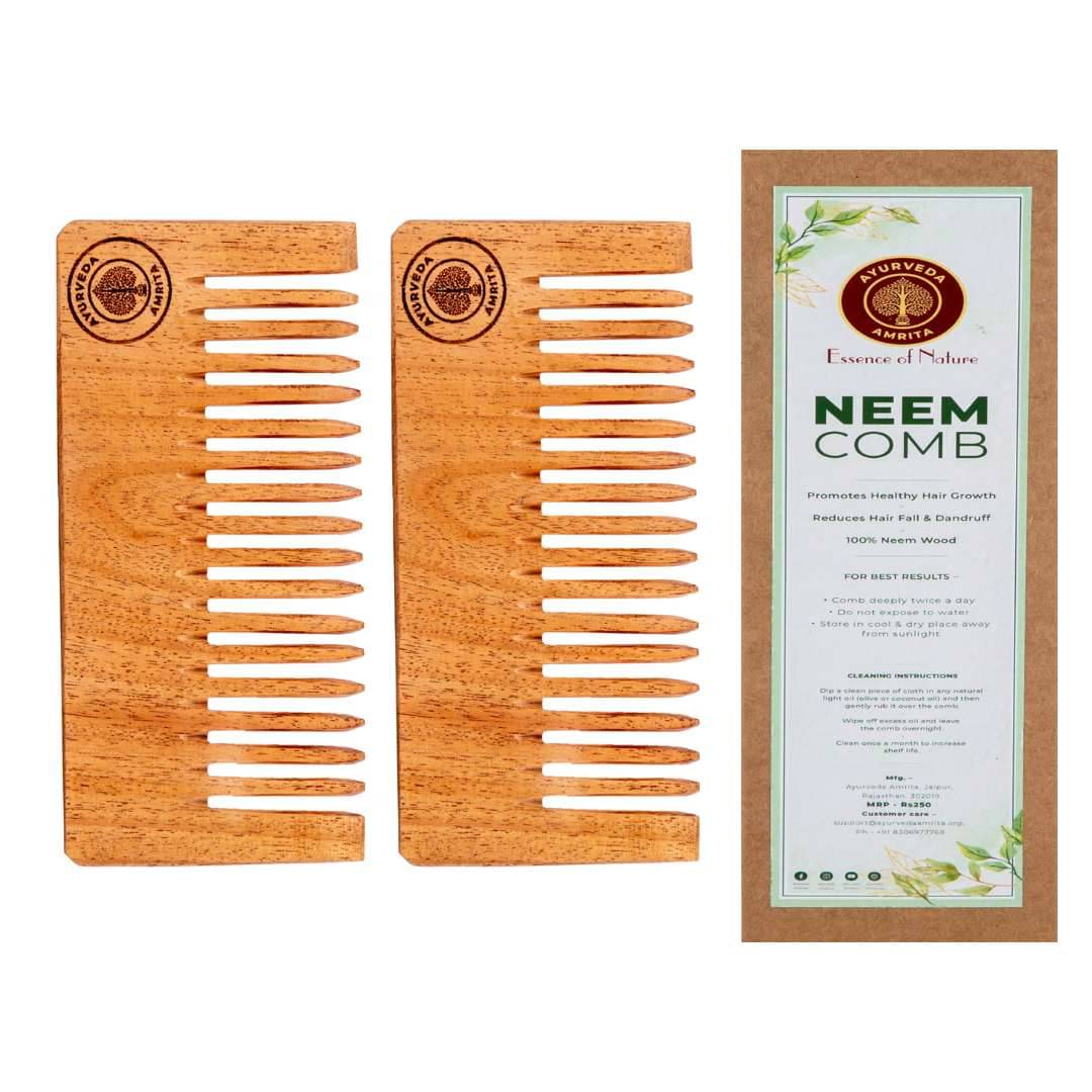     			Ayurveda Amrita - Wide Tooth Comb For All Hair Types ( Pack of 2 )