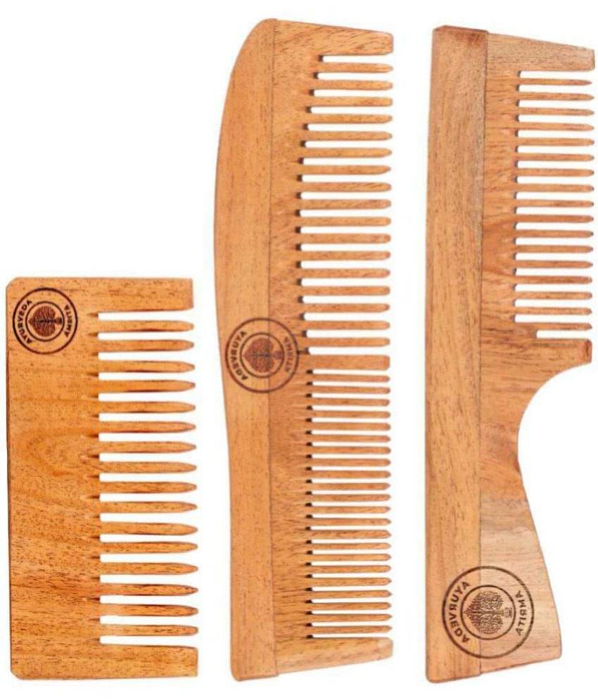 Ayurveda Amrita - Wide Tooth Comb For All Hair Types ( Pack of 3 ) Ayurveda Amrita - Wide Tooth Comb For All Hair Types ( Pack of 3 )
