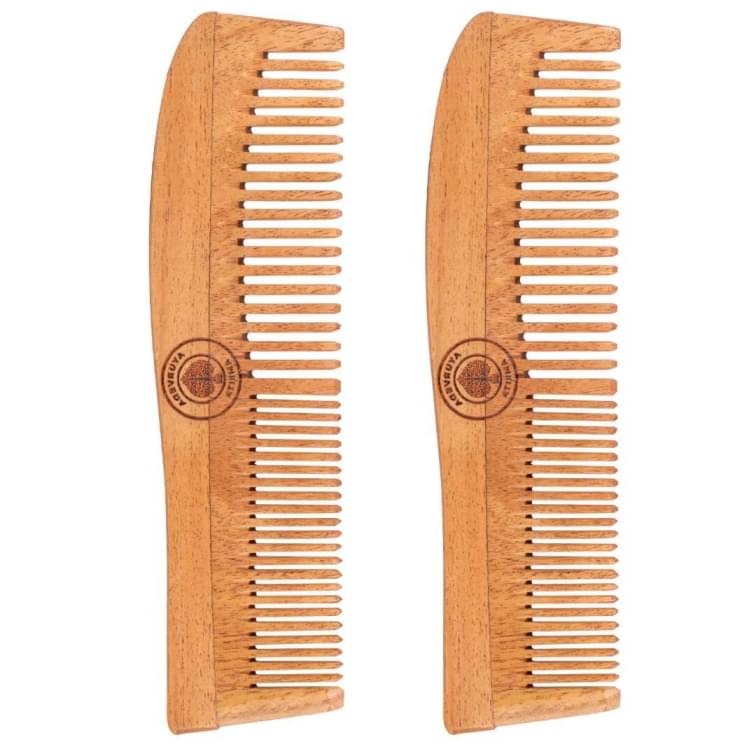 Ayurveda Amrita - Wide Tooth Comb For All Hair Types ( Pack of 2 ) Ayurveda Amrita - Wide Tooth Comb For All Hair Types ( Pack of 2 )