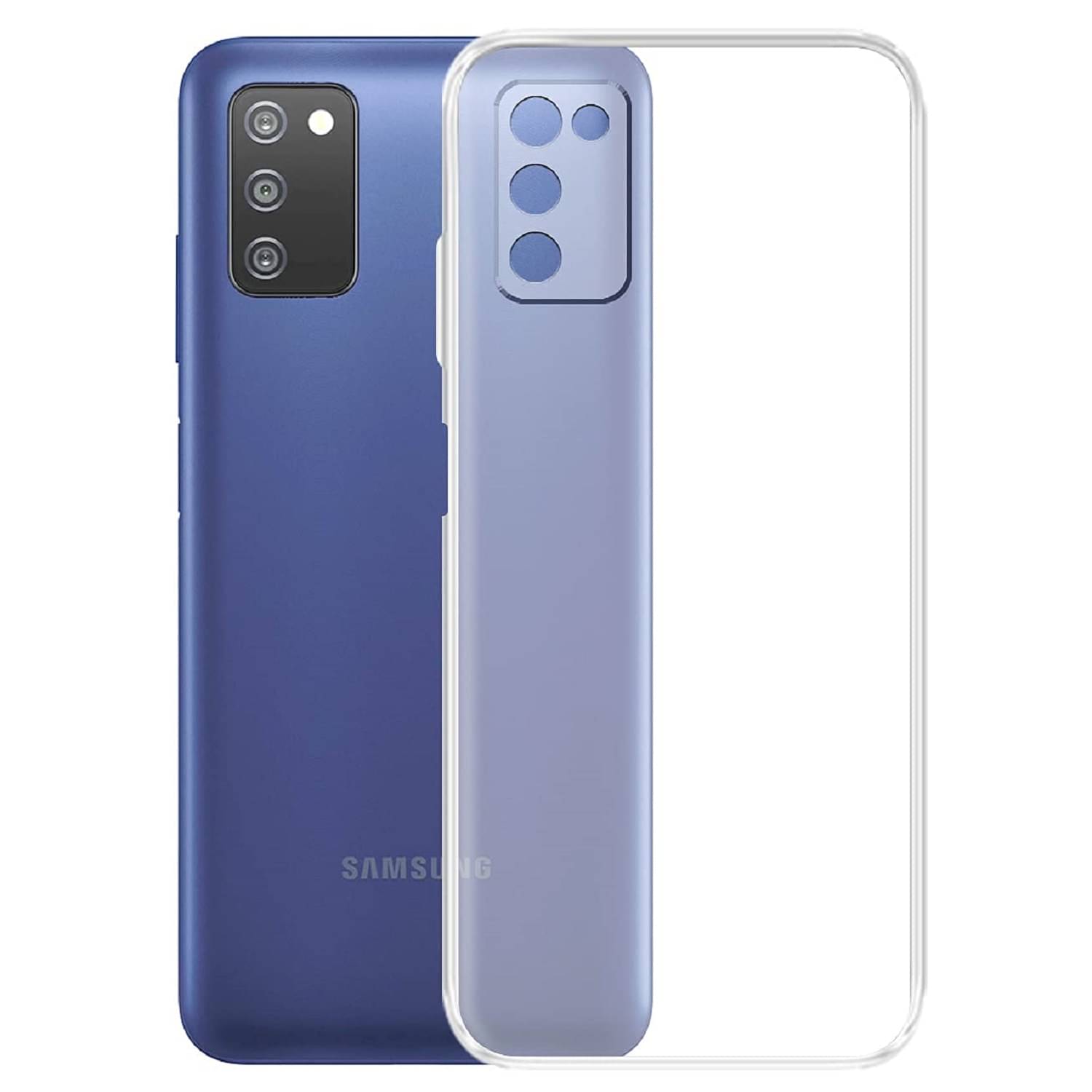     			Case Vault Covers - Transparent Silicon Silicon Soft cases Compatible For Samsung M02s ( Pack of 1 )