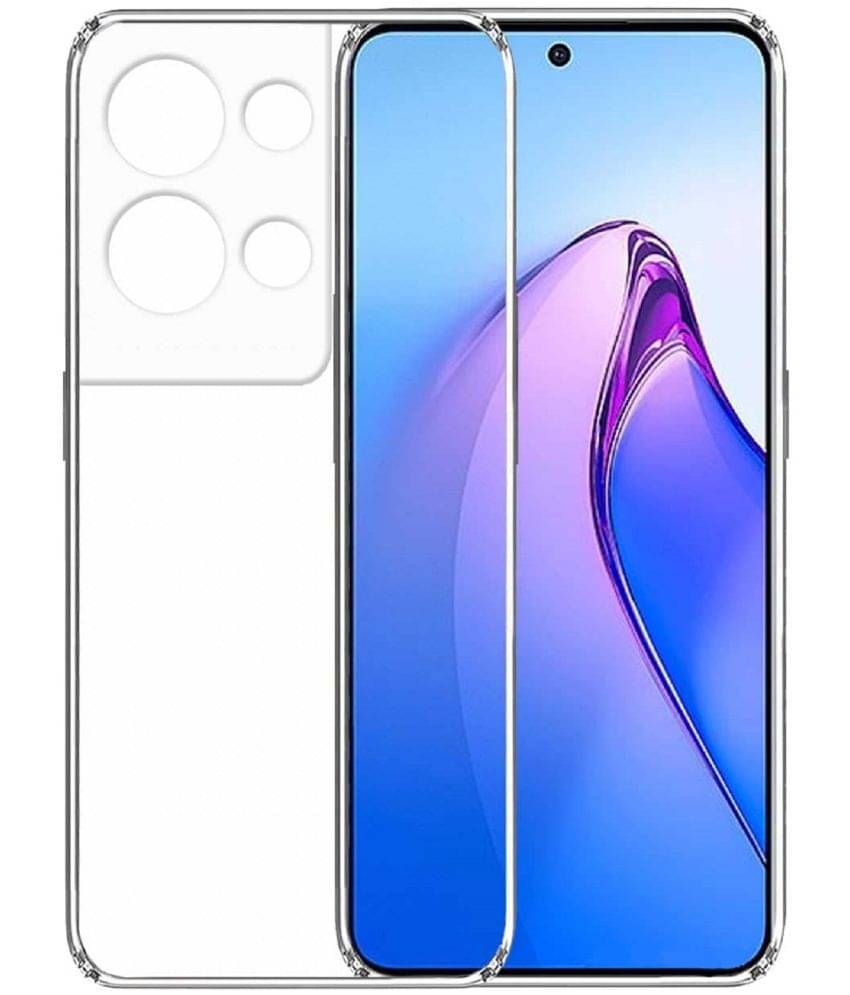     			Case Vault Covers - Transparent Silicon Silicon Soft cases Compatible For Oppo Reno 8 5G ( Pack of 1 )