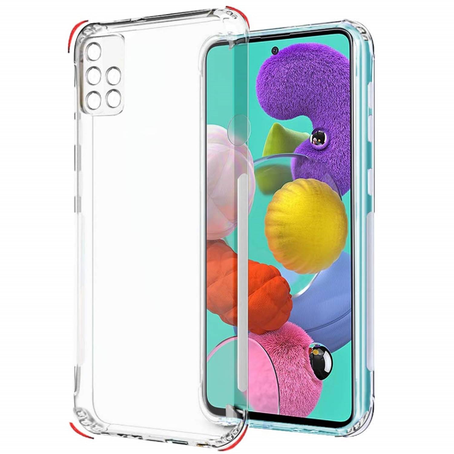     			Case Vault Covers - Transparent Silicon Silicon Soft cases Compatible For Samsung Galaxy A71 ( Pack of 1 )