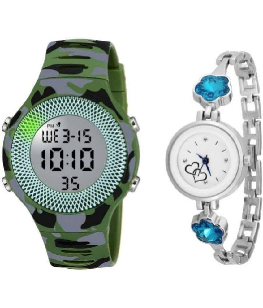     			Cosmic - Multicolor PU Digital Men's Watch