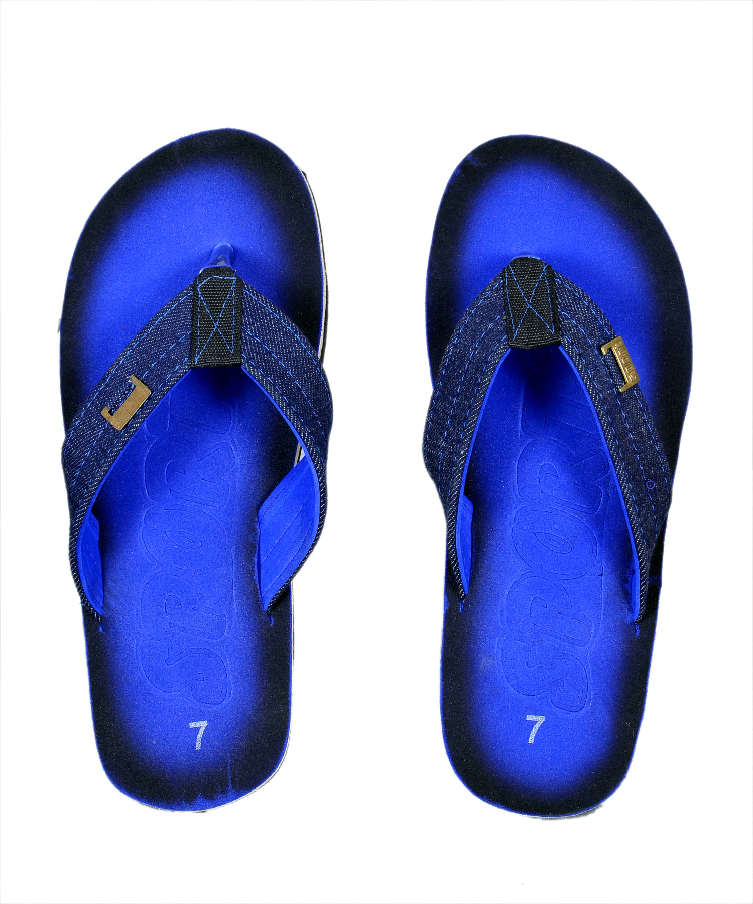     			Crazy Bunny - Navy Blue Men's Thong Flip Flop