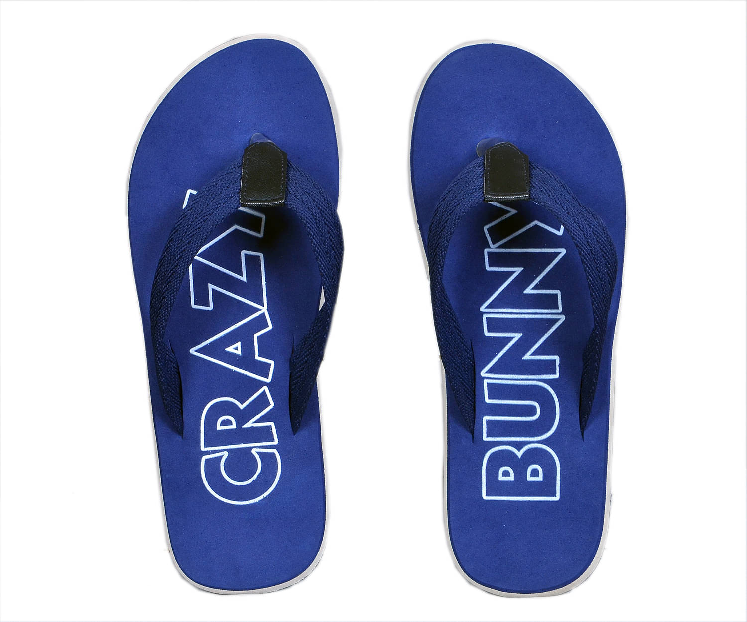     			Crazy Bunny - Navy Blue Men's Thong Flip Flop