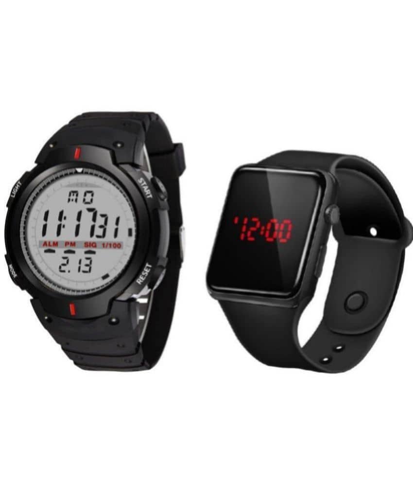 DECLASSE - Black Resin Digital Men's Watch