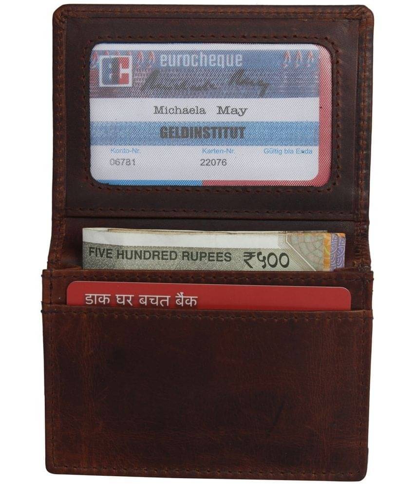     			Hide&Sleek - Leather Card Holder ( Pack 1 )