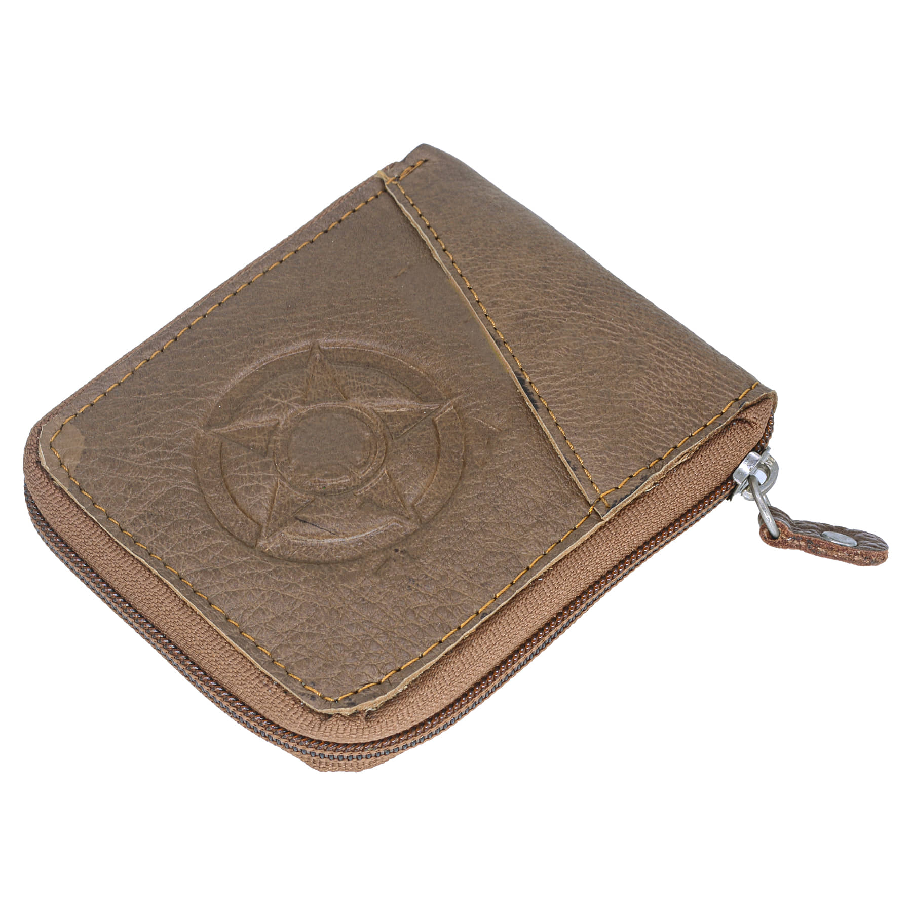 JMALL - Brown Faux Leather Men's Zip Around Wallet ( Pack of 1 ) - Handbags | Buy online on ZillyBuy