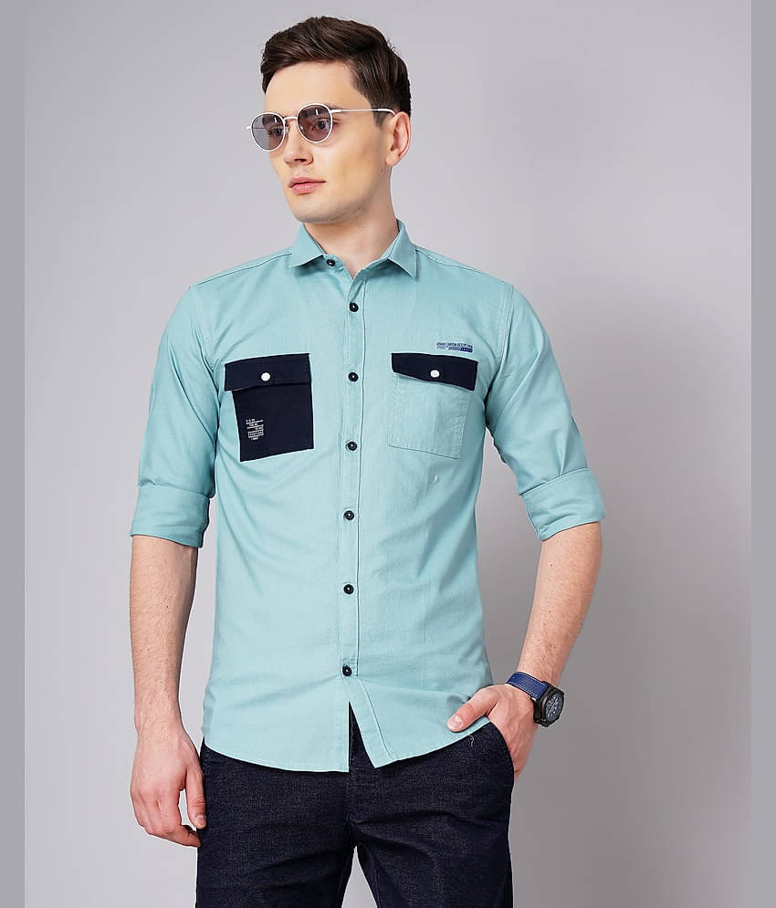 K-LARA - Black 100% Cotton Slim Fit Men's Casual Shirt ( Pack of 1 )