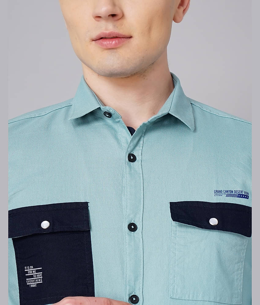 K-LARA - Black 100% Cotton Slim Fit Men's Casual Shirt ( Pack of 1 )