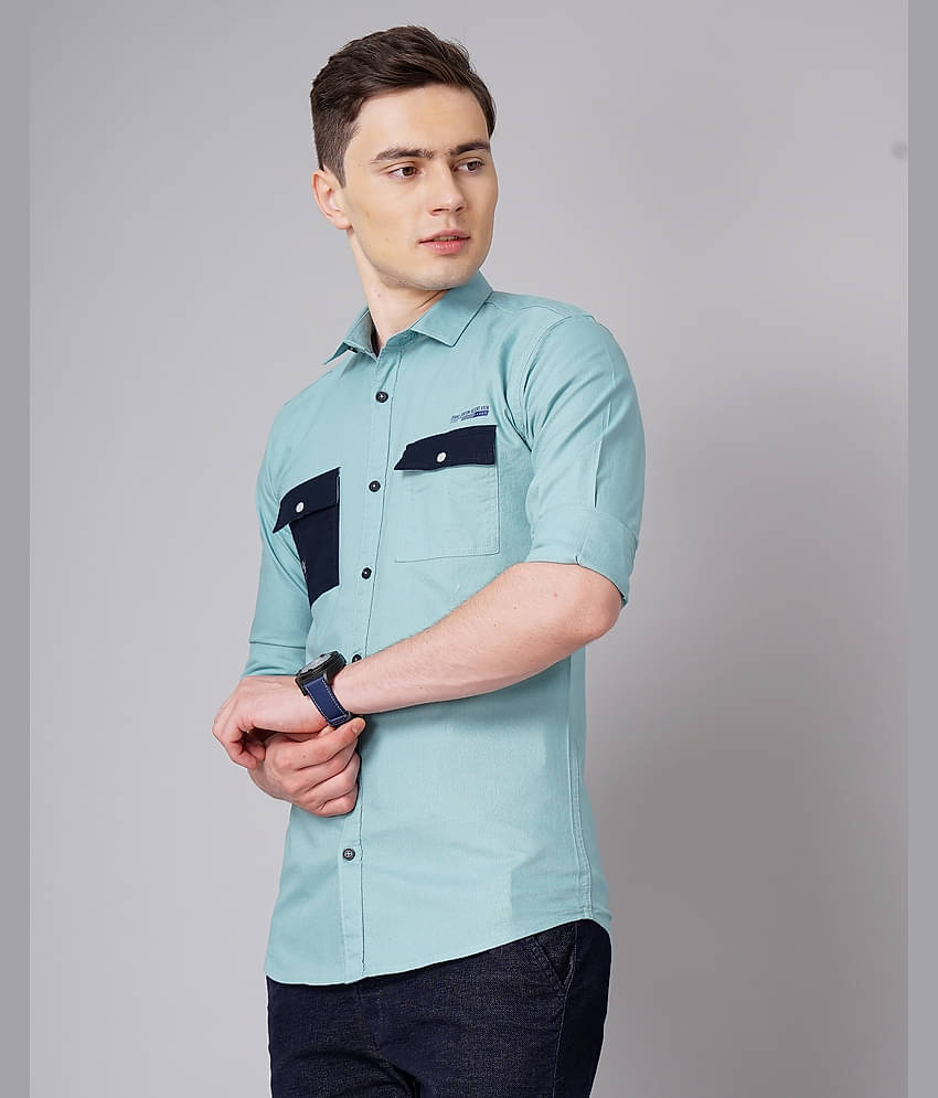 K-LARA - Black 100% Cotton Slim Fit Men's Casual Shirt ( Pack of 1 )