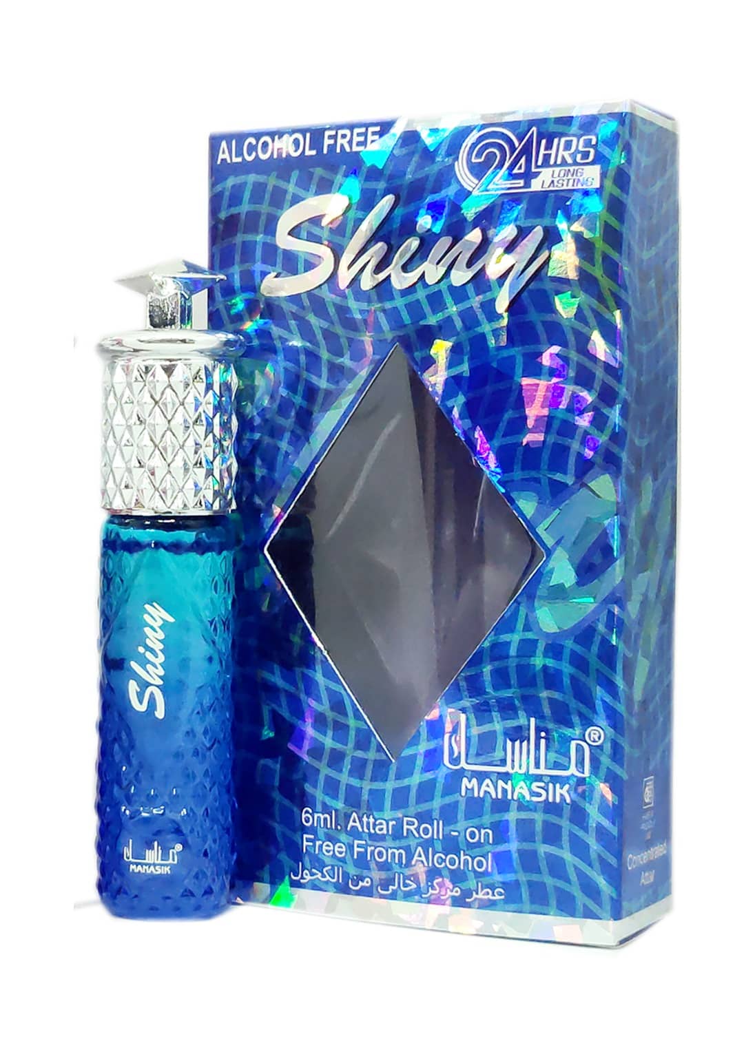 MANASIK SHINY BLUE Concentrated   Attar Roll On 6ml .