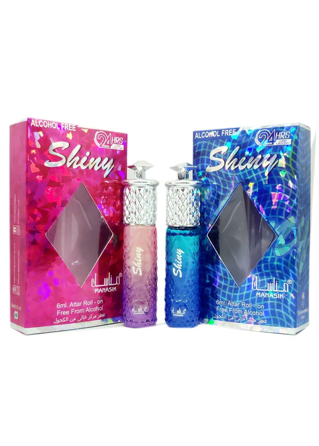 MANASIK SHINY BLUE & SHINY PINK Concentrated Attar Roll On 6ml . ( COMBO SET ) MANASIK SHINY BLUE & SHINY PINK Concentrated Attar Roll On 6ml . ( COMBO SET )