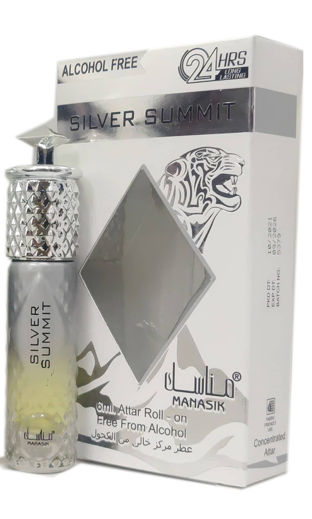 MANASIK SILVER SUMEETI Concentrated   Attar Roll On 6ml .