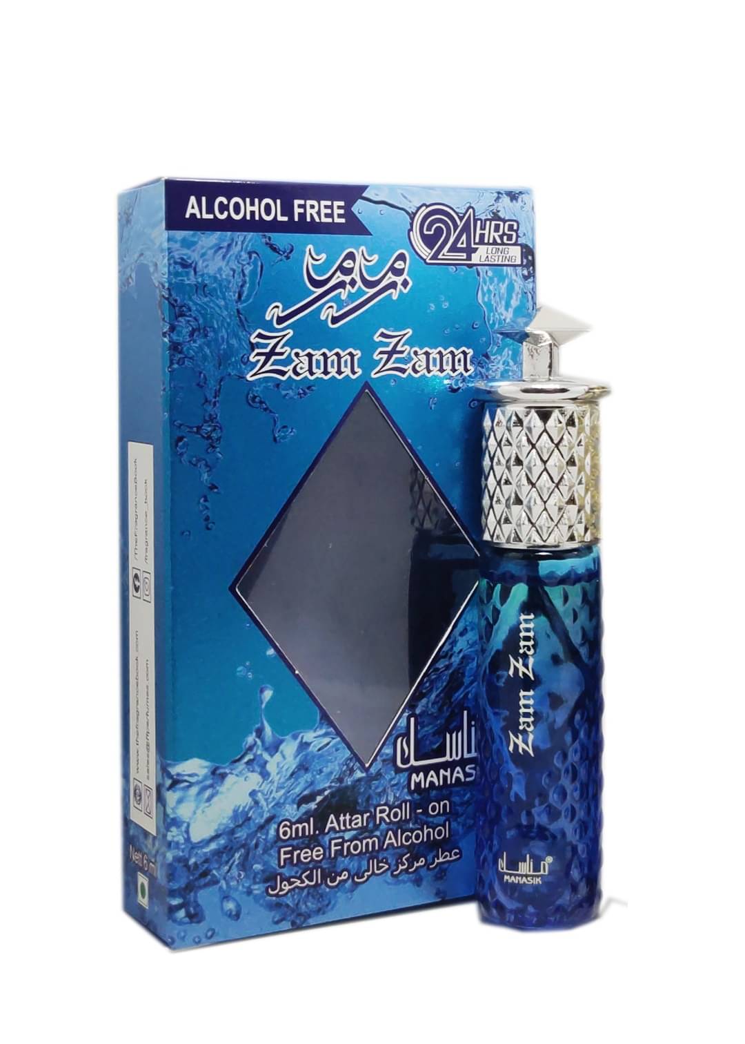     			MANASIK ZAM ZAM  Concentrated   Attar Roll On 6ml .
