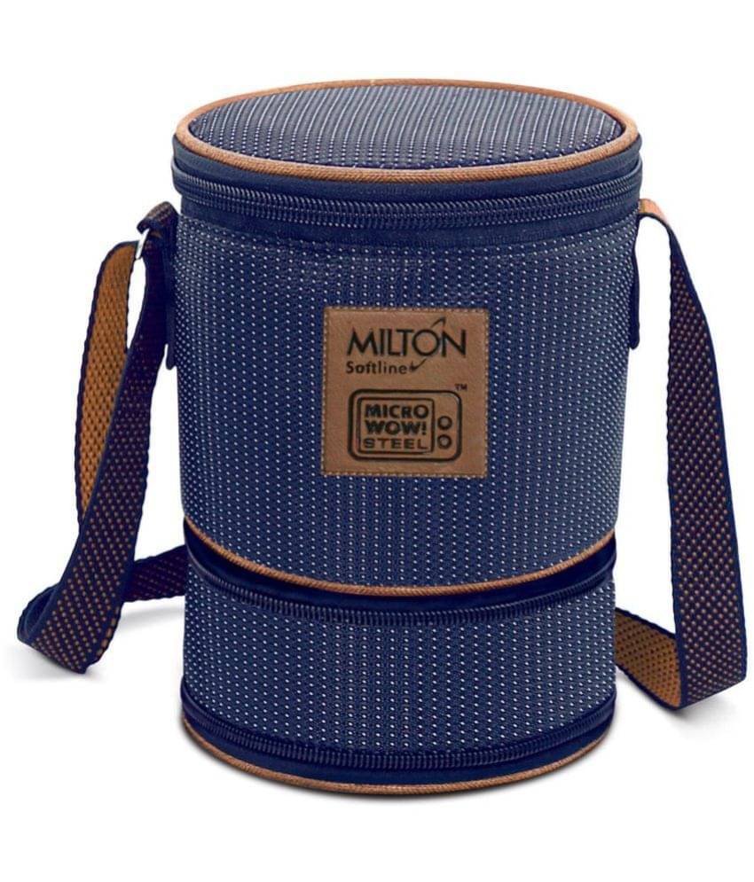 Milton Flexi Insulated Inner Stainless Steel Lunch Box Set of 3 Containers, Blue Milton Flexi Insulated Inner Stainless Steel Lunch Box Set of 3 Containers, Blue