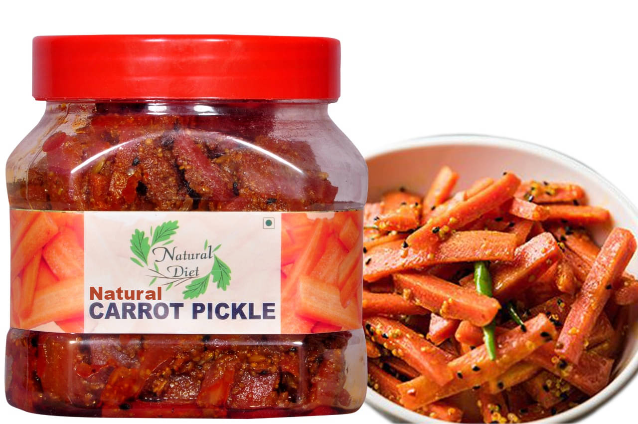 Natural Diet Natural Carrot Pickle Gajjar ka Achar Pickle Jar ||Ghar Ka Achar ||Mouth-Watering Mother Made Pickle 500 g Natural Diet Natural Carrot Pickle Gajjar ka Achar Pickle Jar ||Ghar Ka Achar ||Mouth-Watering Mother Made Pickle 500 g