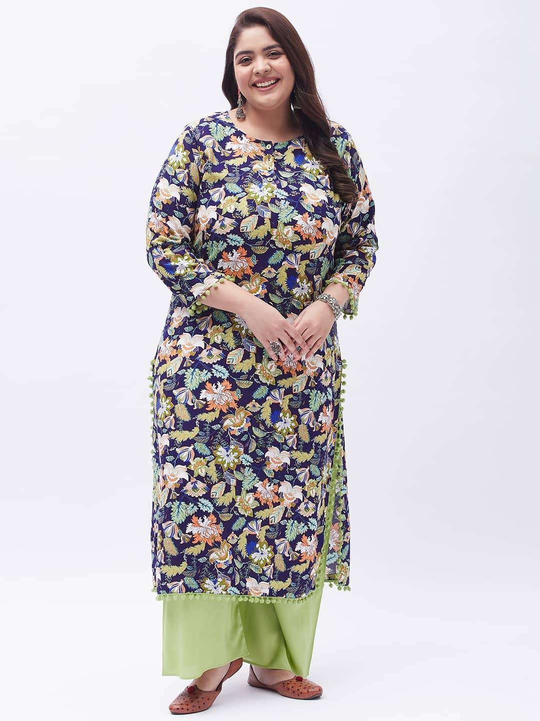 Tissu - Multicolor Straight Rayon Women's Stitched Salwar Suit ( Pack of 1 )