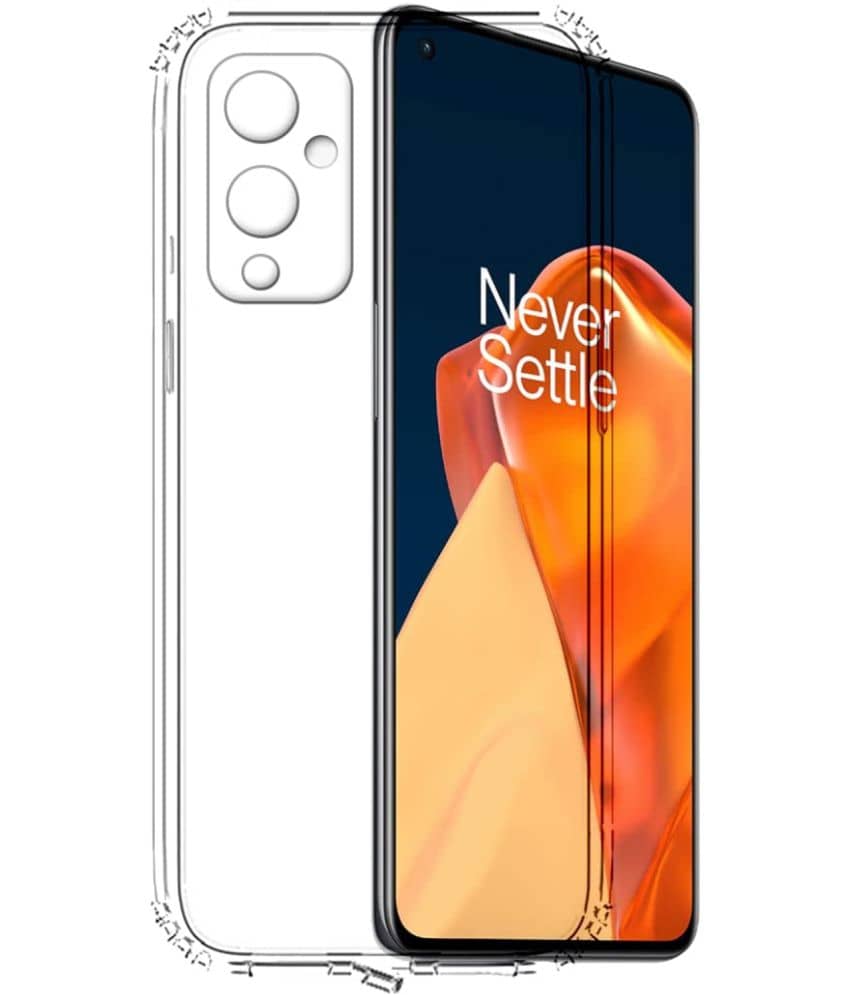 ZAMN - Transparent Silicon Silicon Soft cases Compatible For Oneplus 9 ( Pack of 1 )