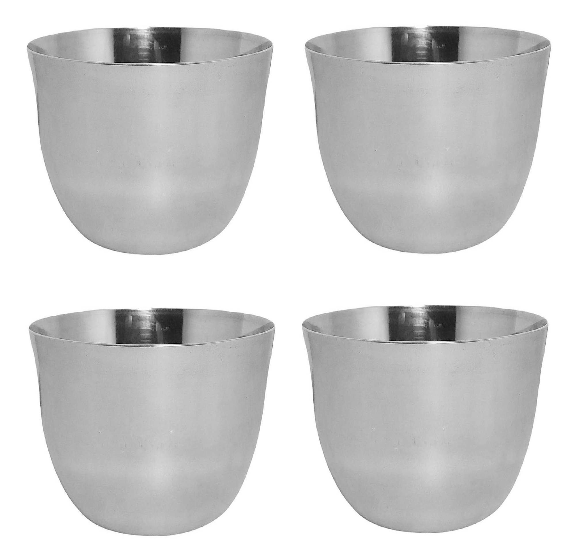     			A & H ENTERPRISES - Sabzi Bowl /Katori Heavy Guage Stainless Steel Cereal Bowl 300 mL ( Set of 4 )