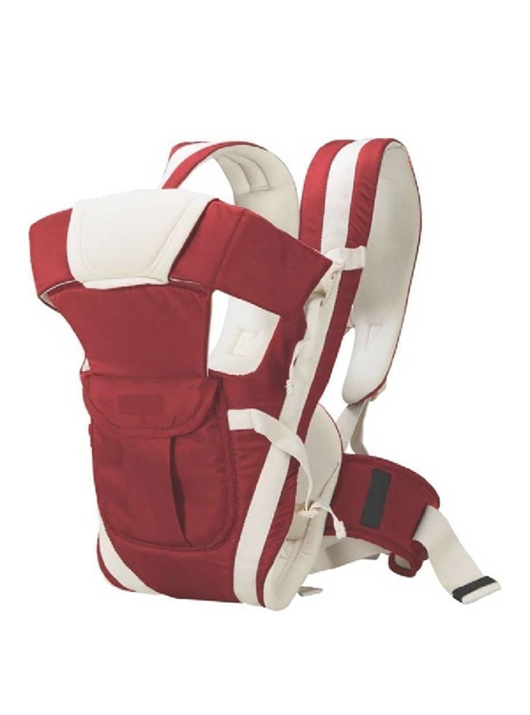 AURAPURO Baby Carrier Bag/Adjustable Hands Free 4 in 1 Baby/Baby sefty Belt/Child Safety Strip/Baby Sling Carrier Bag/Maroon Carry Bag