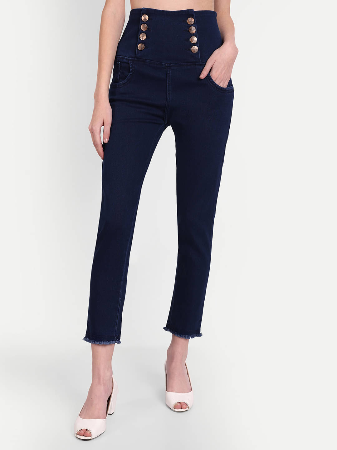     			AngelFab - Blue Denim Skinny Fit Women's Jeans ( Pack of 1 )
