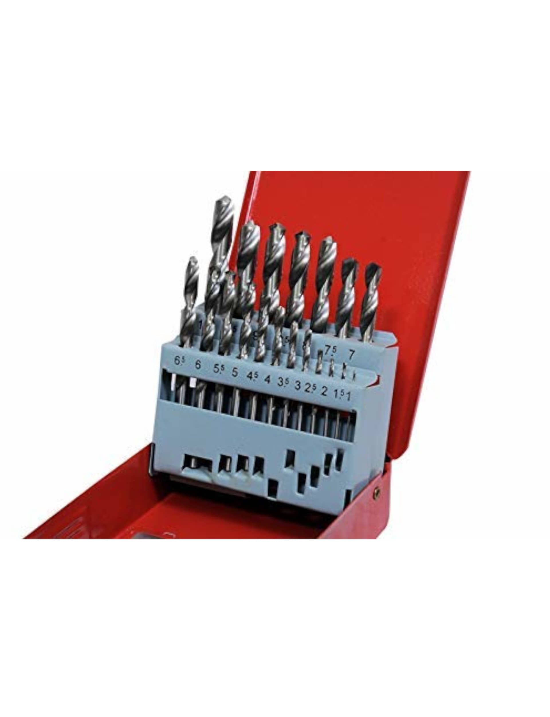 Jon Bhandari 19pc Premium Straight Shank Jobber HSS Drill Bits Set