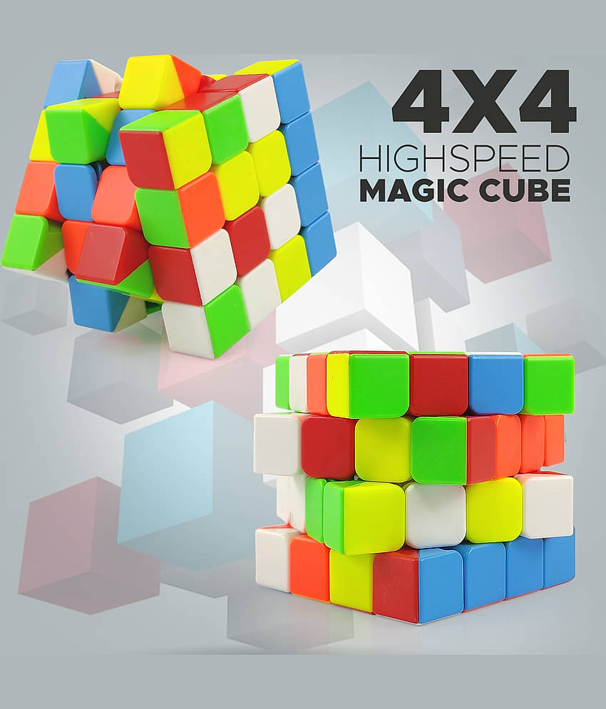 NHR Cube 4x4 High Speed Sticker Less Magic Puzzle Cube Game Toy (1 Piece)