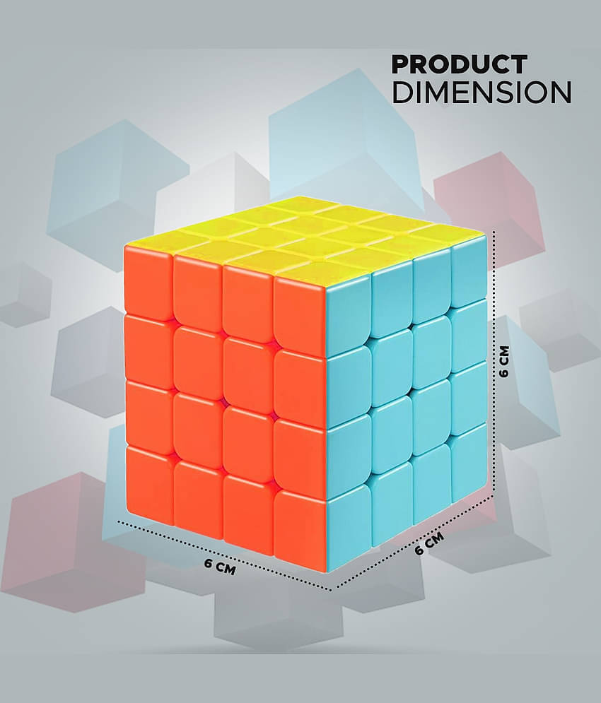 NHR Cube 4x4 High Speed Sticker Less Magic Puzzle Cube Game Toy (1 Piece)