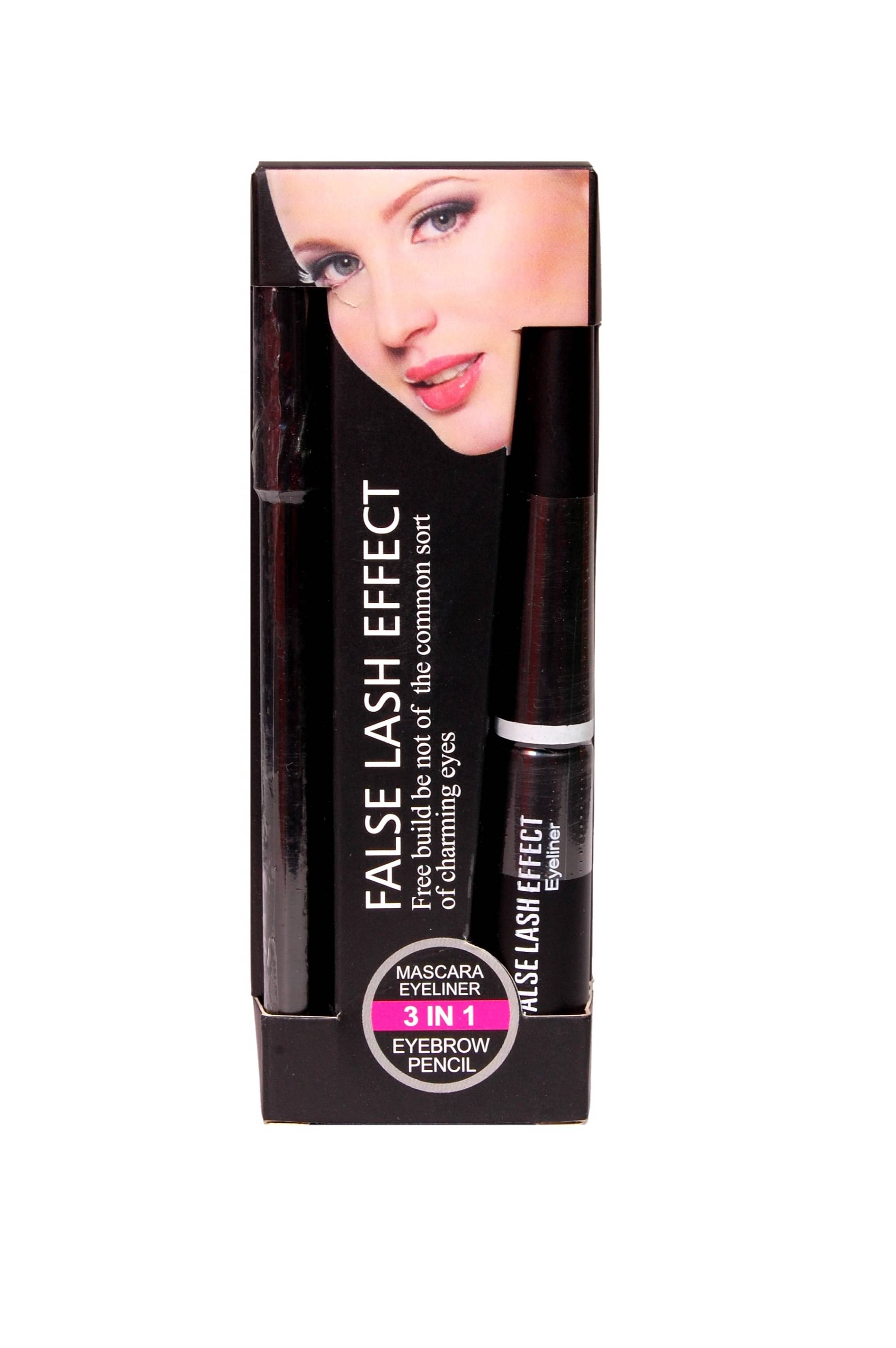     			RTB Combo of 3 in 1 Eyeliner, Eyebrow Pencil, Mascara Black