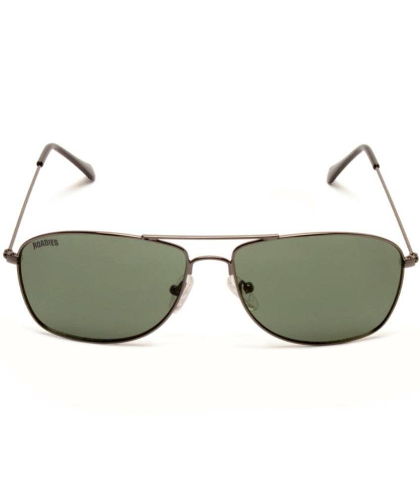     			Roadies - Gold Square Sunglasses ( Pack of 1 )