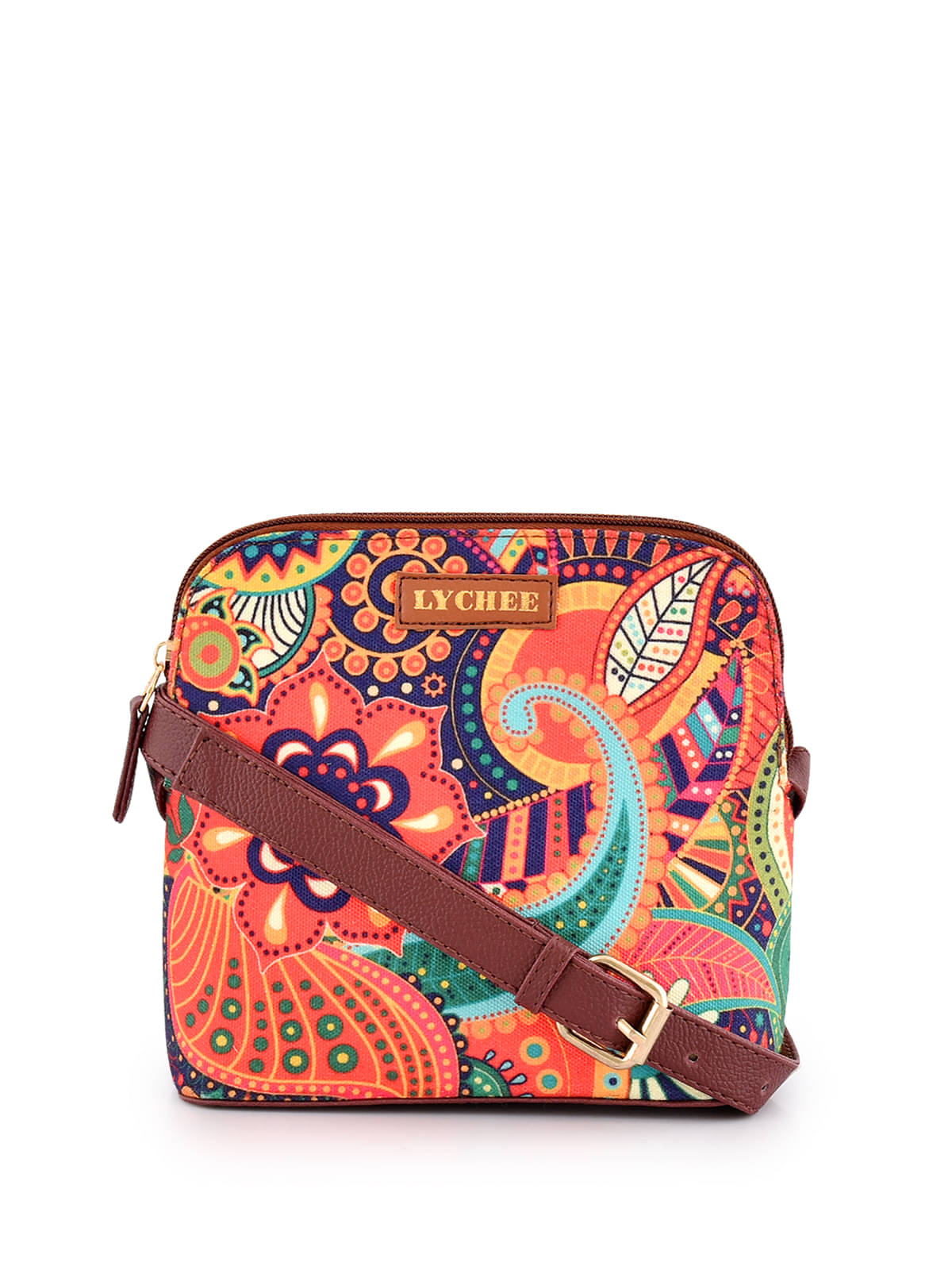     			SAKWOODS Sling Bag Canvas Set of 1 ( Multicolor )