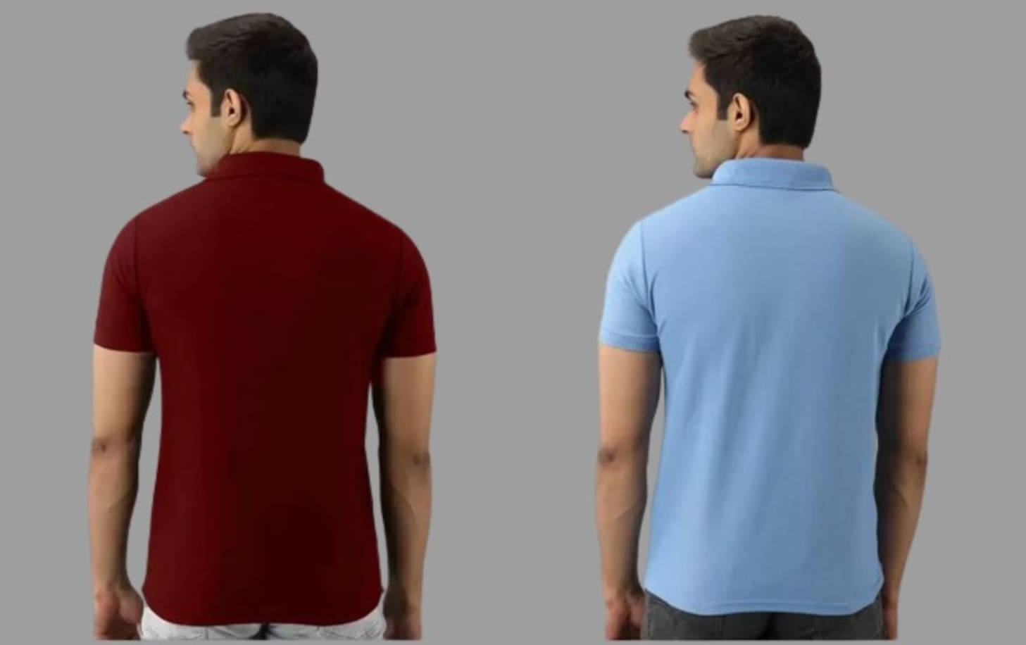     			SKYRISE Pack of 2 Cotton Blend Slim Fit Solid Half Sleeves Men's Polo T Shirt ( Multicolor )