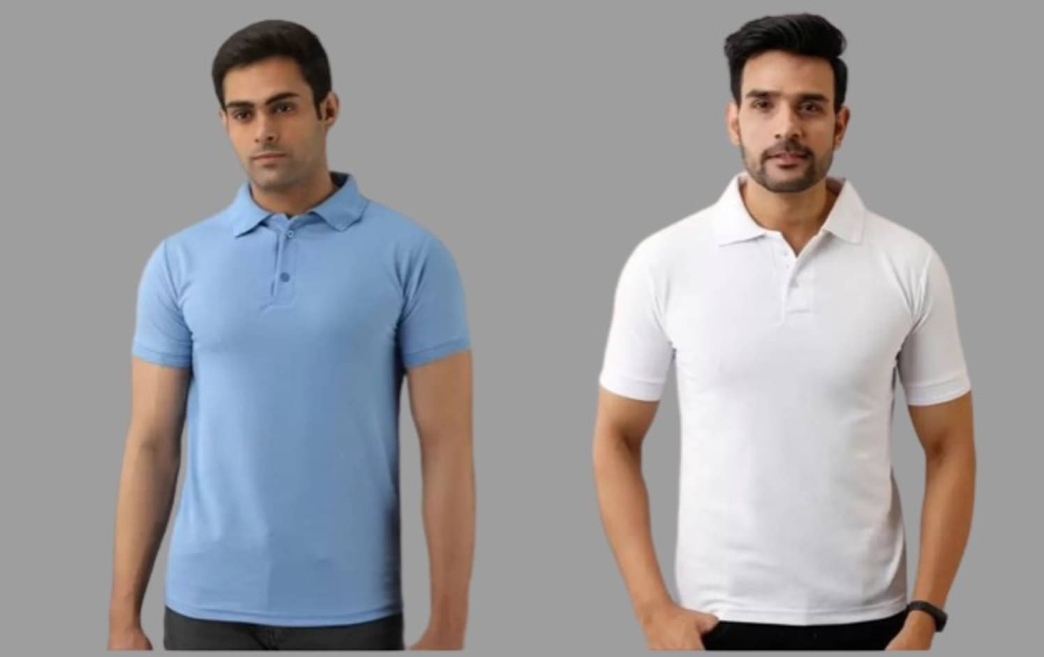 SKYRISE Pack of 2 Cotton Blend Slim Fit Solid Half Sleeves Men's Polo T Shirt ( Multicolor ) SKYRISE Pack of 2 Cotton Blend Slim Fit Solid Half Sleeves Men's Polo T Shirt ( Multicolor )