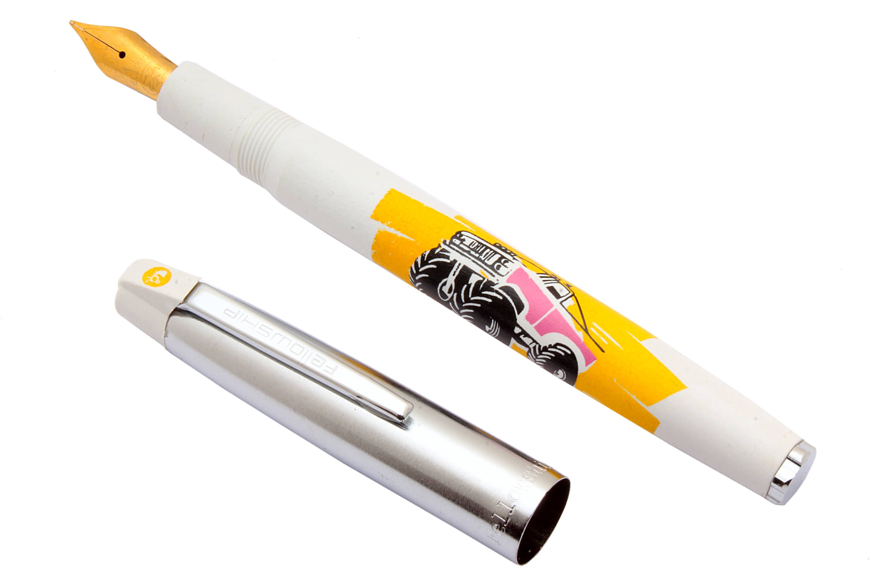    			Srpc Fellowship Hammer Car Edition Eyedropper System Fountain Pen Chrome Trims