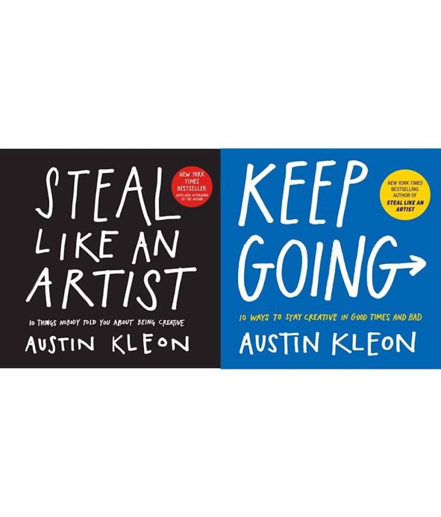     			Steal Like An Artist + Keep Going (Set of 2 books) by Austin Kleon (English)