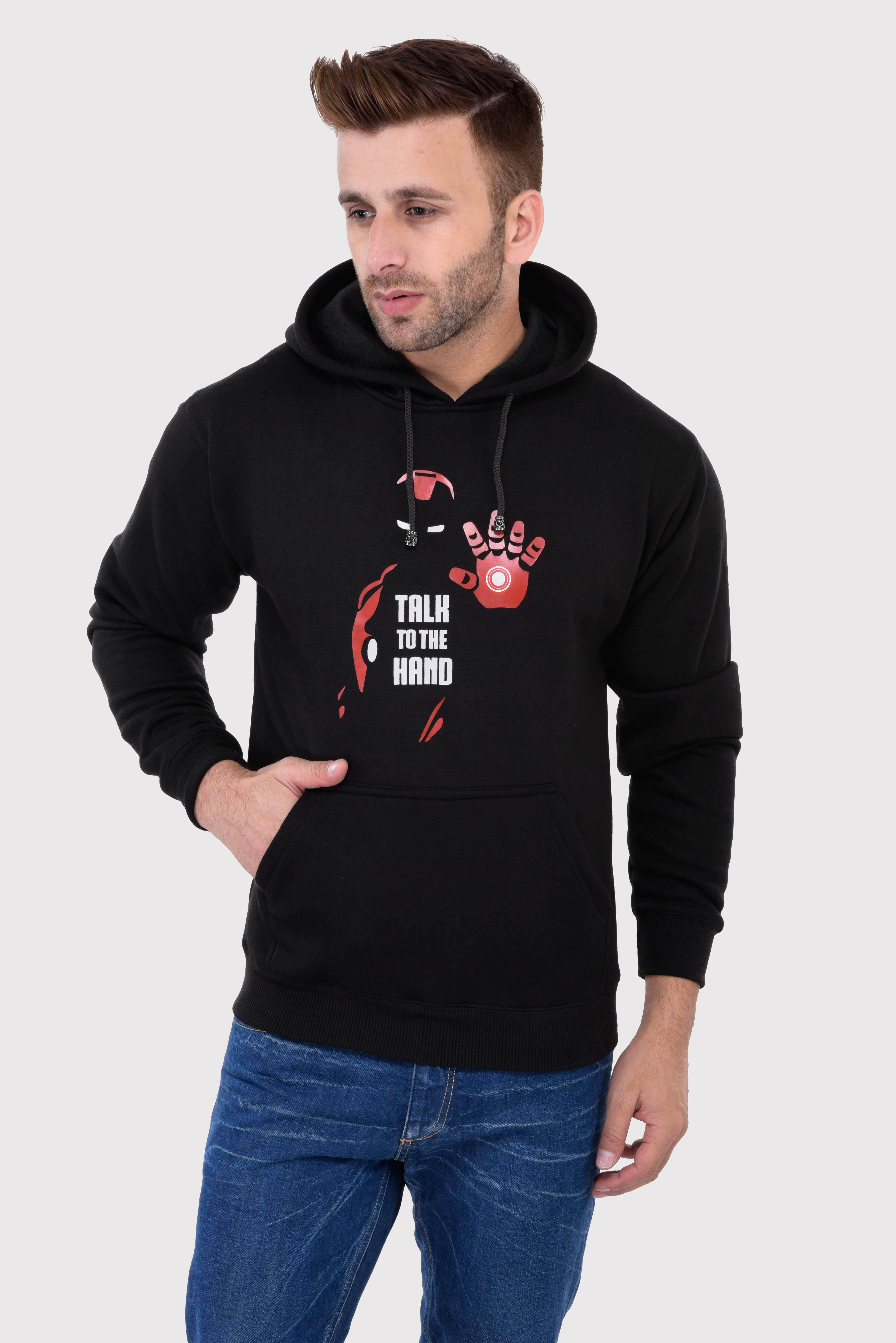 Weardo - Black Fleece Regular Fit Men's Sweatshirt ( Pack of 1 )