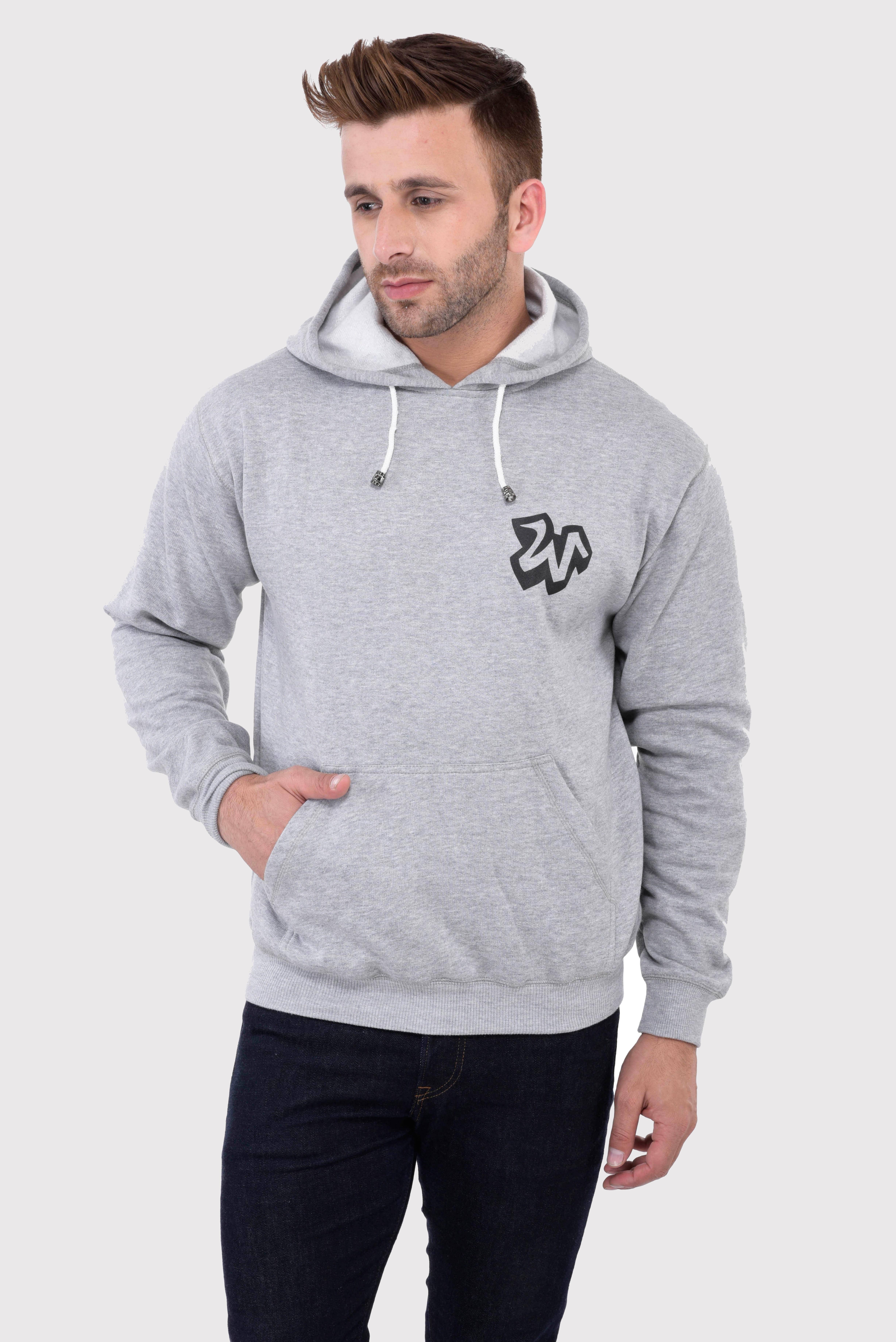 Weardo - Grey Fleece Regular Fit Men's Sweatshirt ( Pack of 1 )