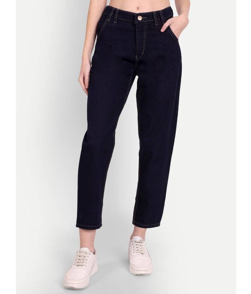     			AngelFab - Navy Blue Denim Boyfriend Fit Women's Jeans ( Pack of 1 )