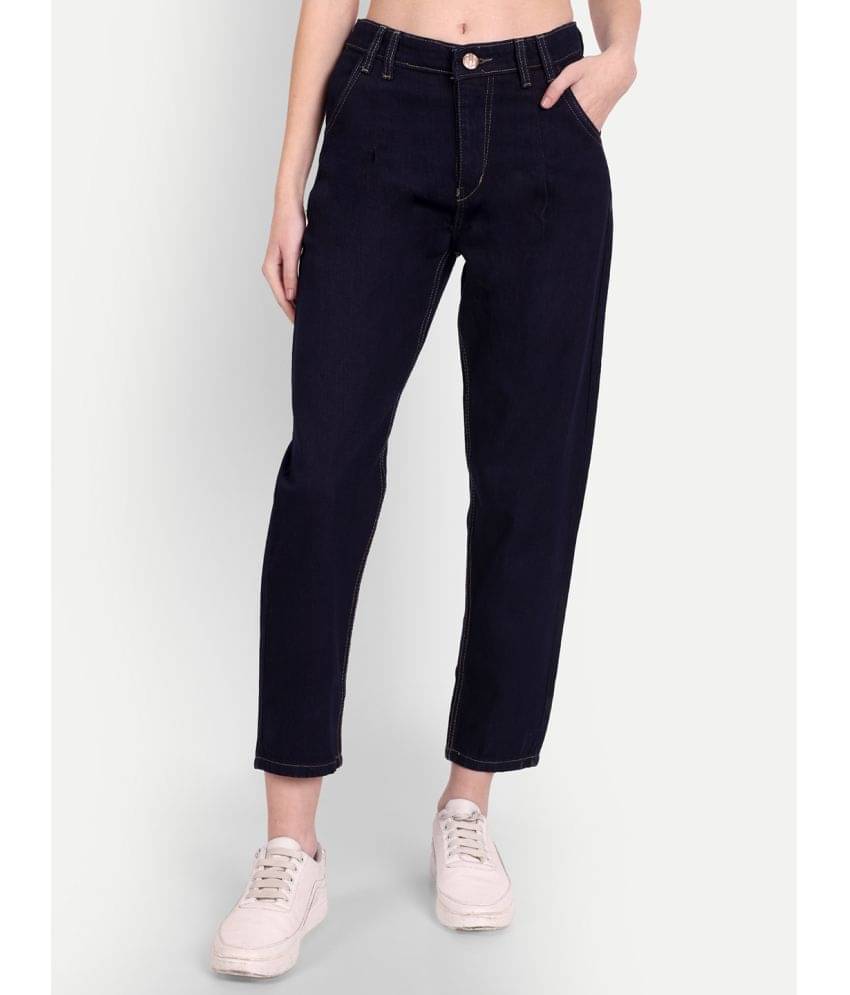     			AngelFab - Navy Blue Denim Jogger Women's Jeans ( Pack of 1 )