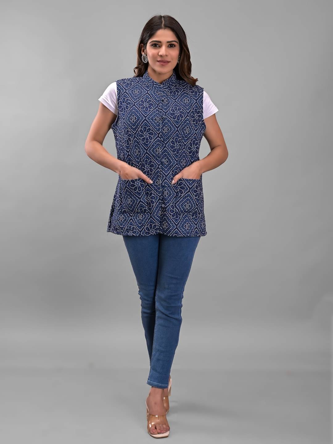     			Apratim - Cotton Blue Reversible Jackets Pack of 1