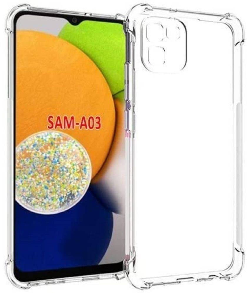 Case Vault Covers - Transparent Silicon Silicon Soft cases Compatible For Samsung Galaxy A03 ( Pack of 1 )     			Case Vault Covers - Transparent Silicon Silicon Soft cases Compatible For Samsung Galaxy A03 ( Pack of 1 )