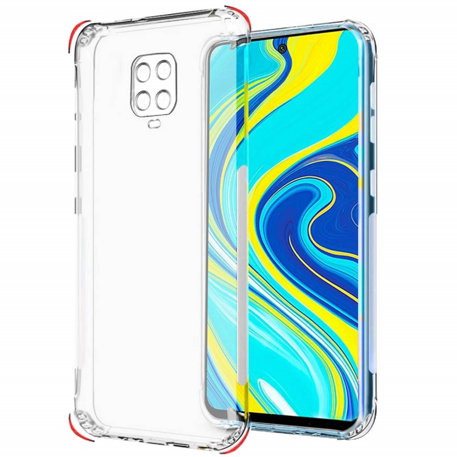     			Case Vault Covers - Transparent Silicon Silicon Soft cases Compatible For Xiaomi Redmi Note 9 Pro ( Pack of 1 )