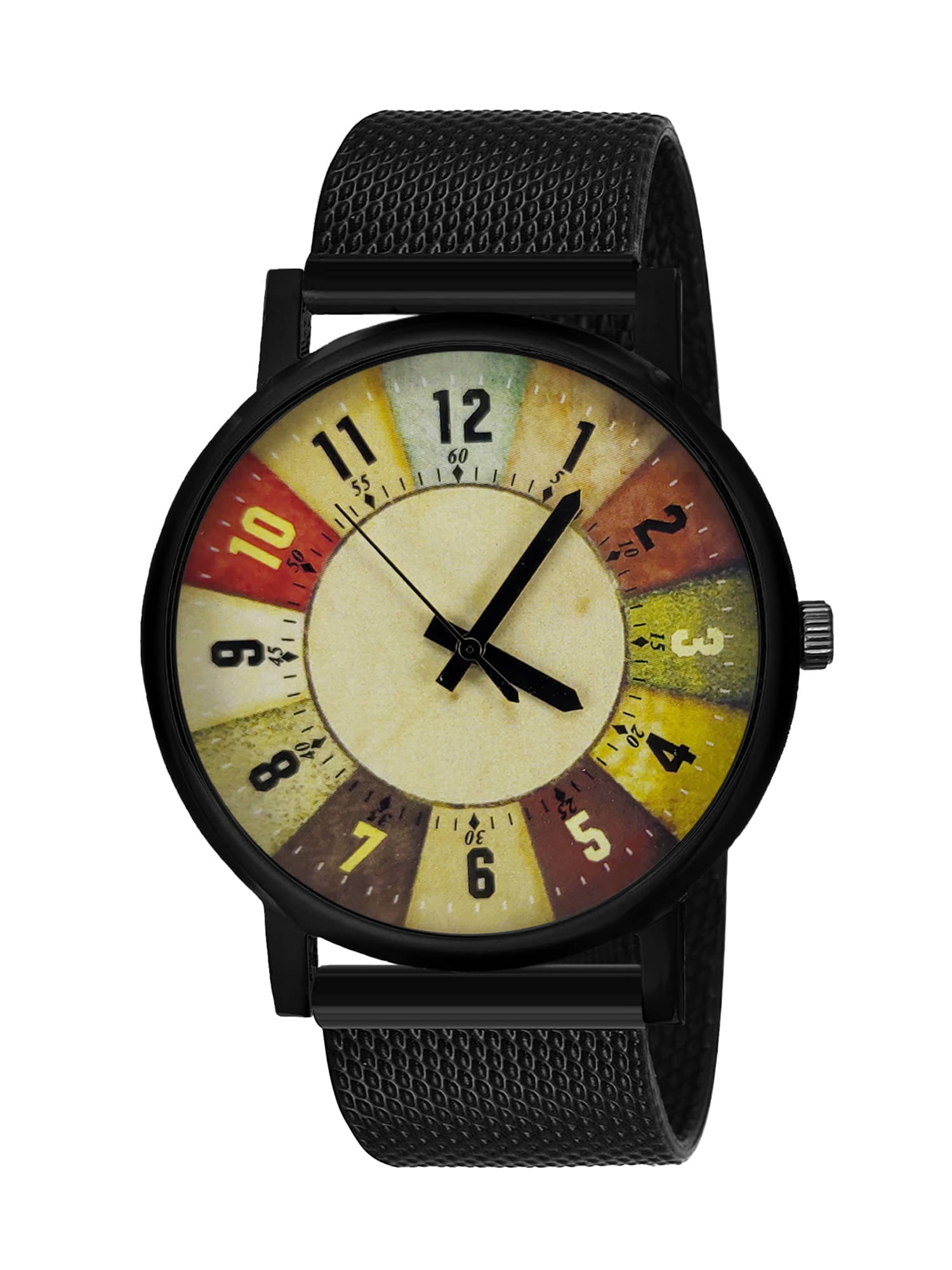     			DIGITRACK - Black Silicon Analog Men's Watch