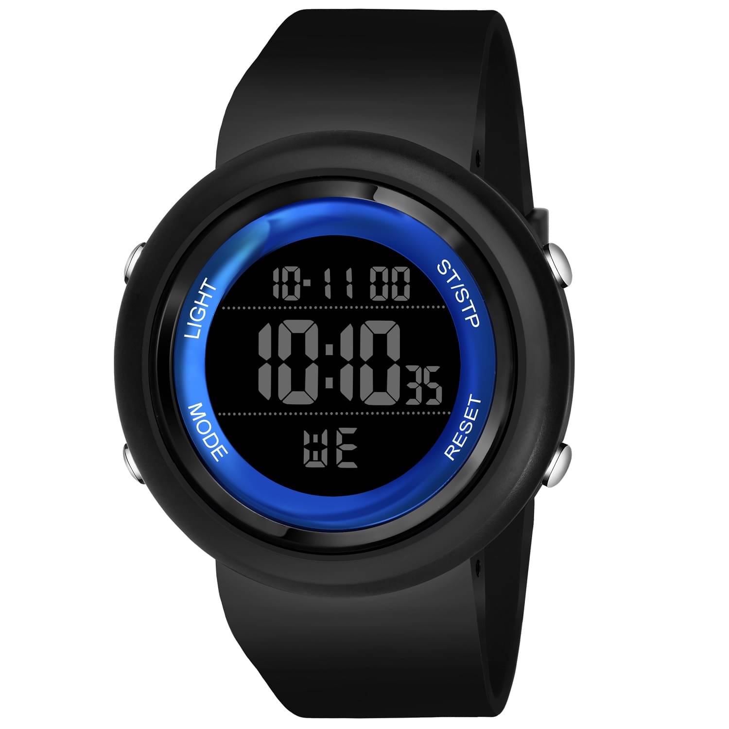     			Hala - Black Silicon Digital Men's Watch